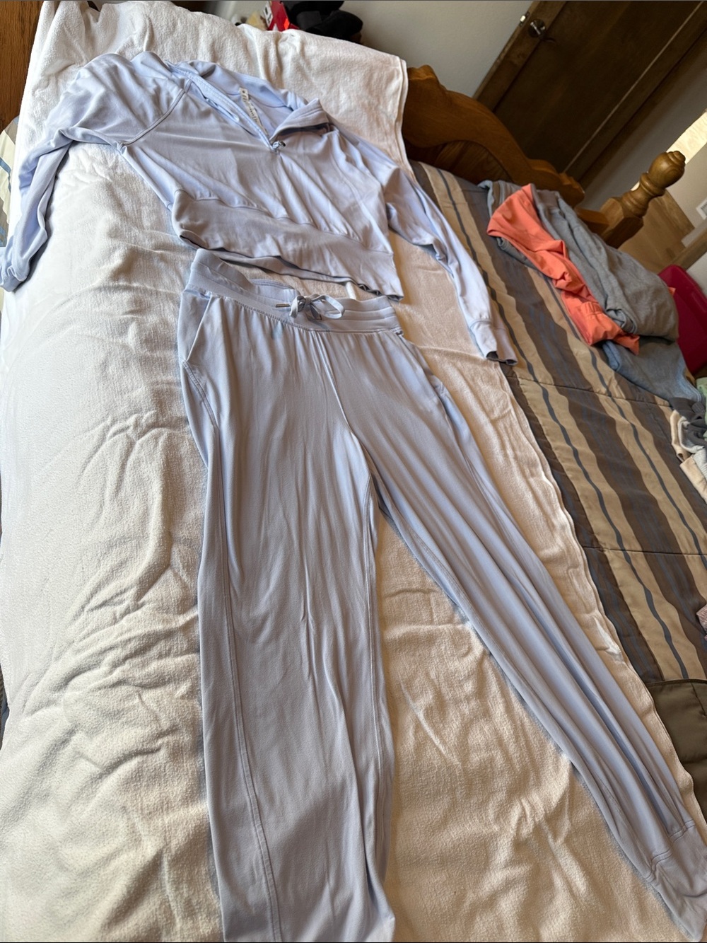 lululemon athletica Light Blue Track Jogger Set